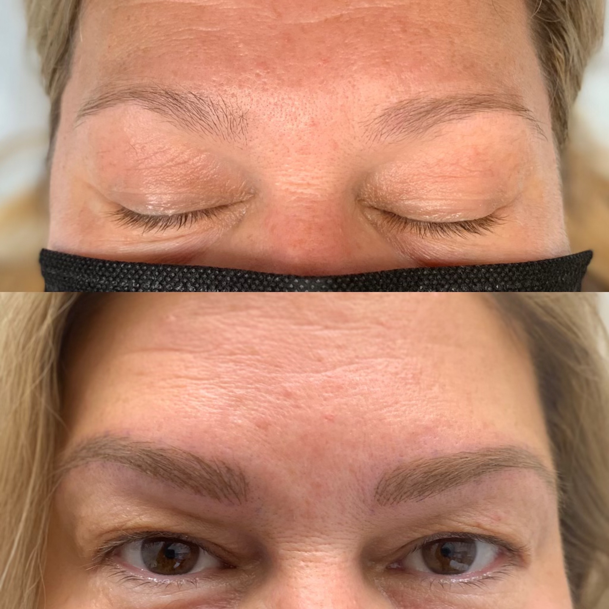 Example nanobrow work by Victoria Images of before and after nanobrow work by Victoria