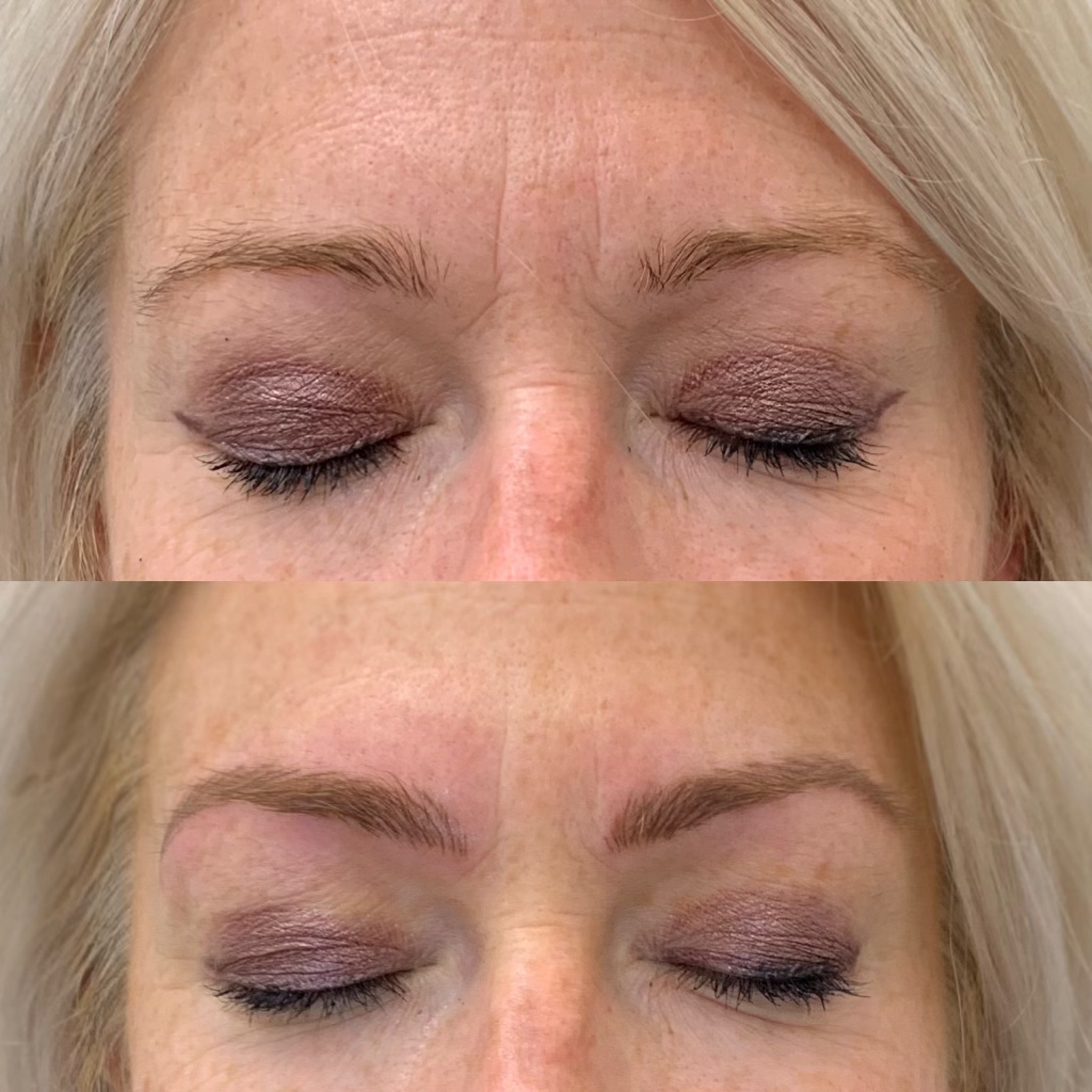 Example nanobrow work by Victoria Images of before and after nanobrow work by Victoria
